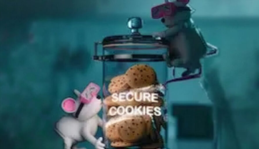 Cookie jar illustration representing secure session cookie configuration
