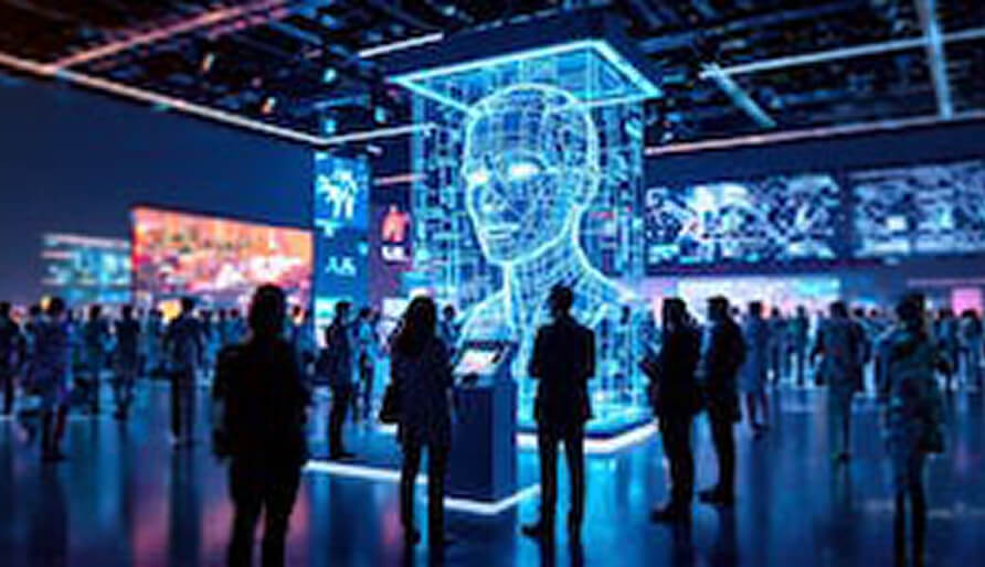 Technology conference floor representing Identity Week 2025